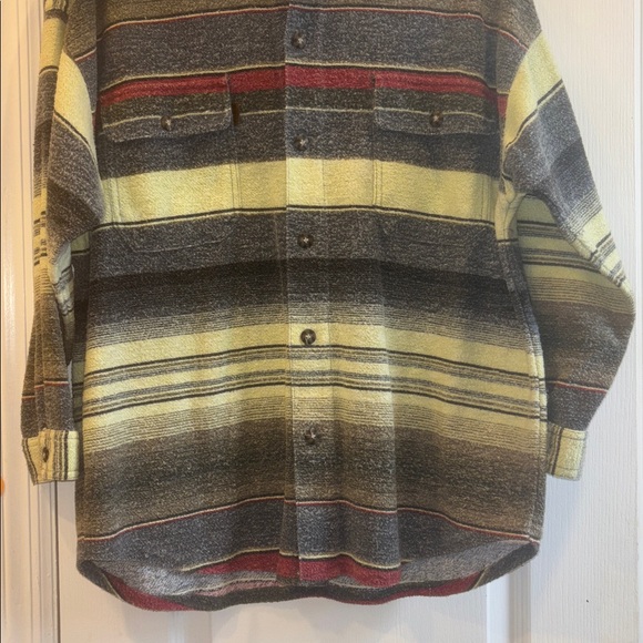 BUGLE BOY WETLANDS OUTDOOR APPAREL
CHARTREUSE/MINTY GREEN BLUE RED SHACKET - Picture 2 of 8